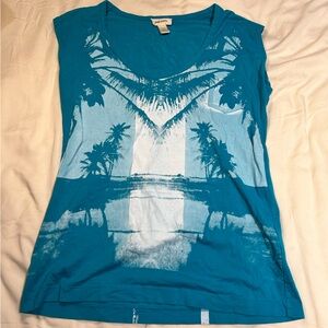 Diesel Blue Graphic Women's Top
